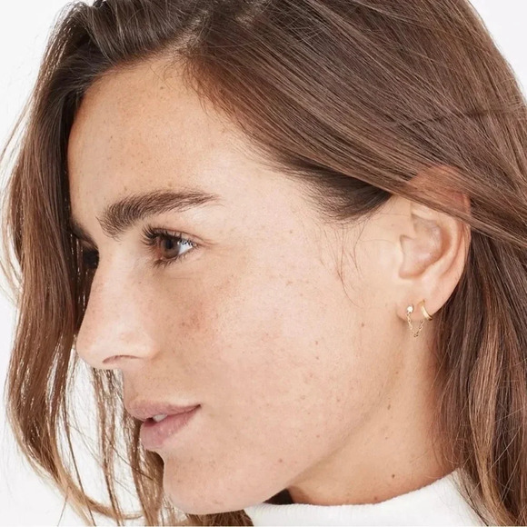 Madewell Gold Earrings Set, Mismatch - Picture 3 of 6
